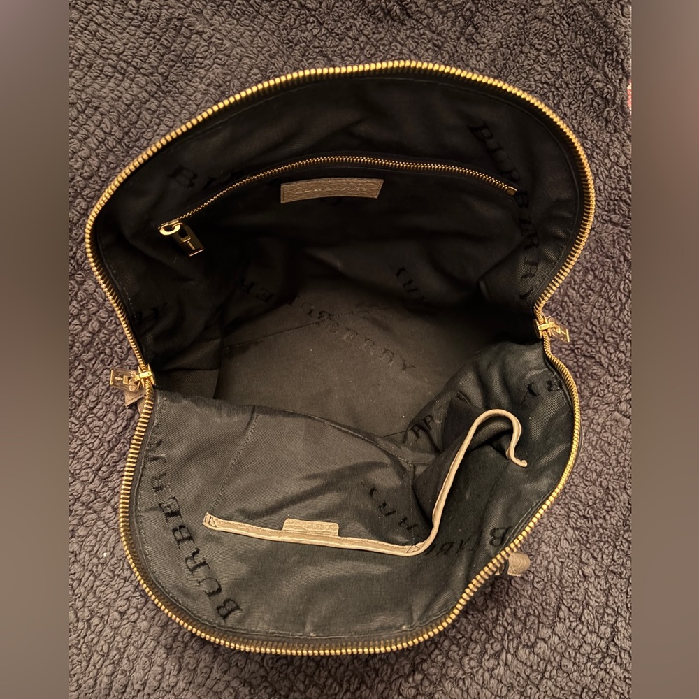 Burberry Black Bag with Gold Zipper